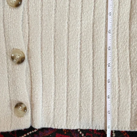London Kaye Cream Button-Up Cardigan - Picture 7 of 8